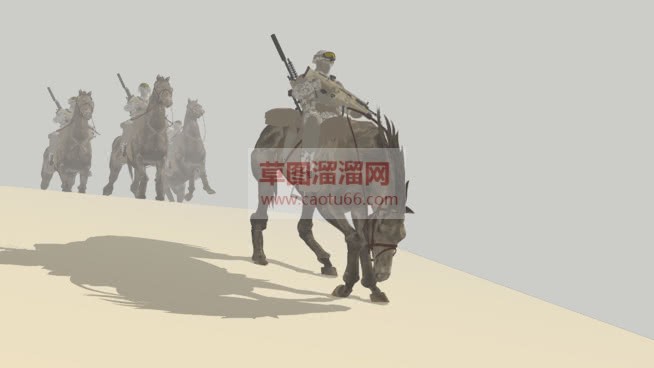 边防战士士兵SU模型