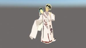 2D戏子+花SU模型