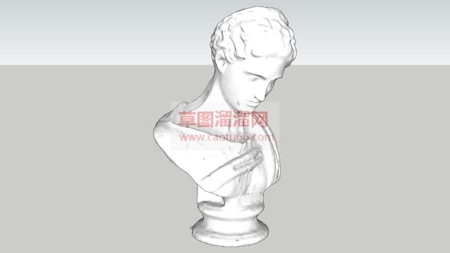 工艺品人头雕SU模型