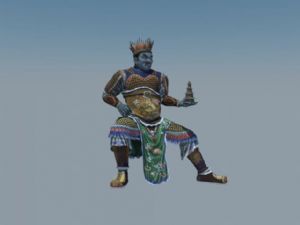广目天王神像SU模型