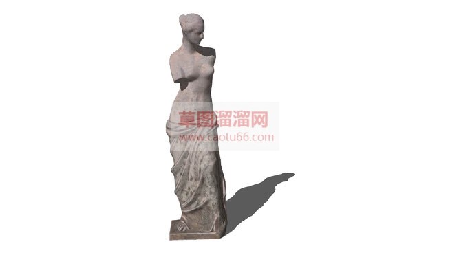 欧洲人物断臂SU模型