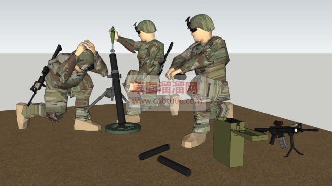 美国大兵迫击SU模型