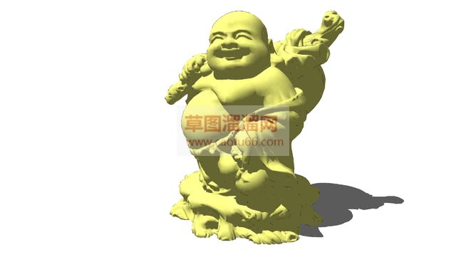 免费弥勒佛SU模型