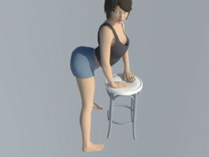 美女人物免费SU模型