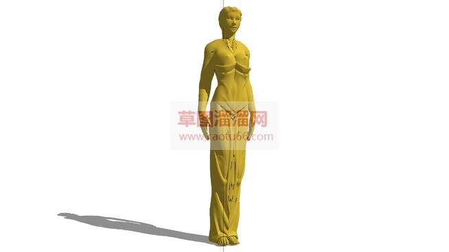 免费人物雕塑SU模型