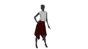 女服装模特假SU模型