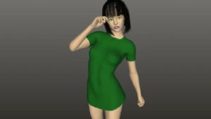 3D美女一枚SU模型