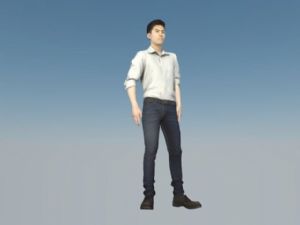 国产帅锅美男SU模型 免费sketchup模型下载