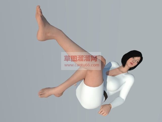 美女人物模特SU模型