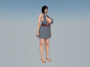 美女小姐姐人SU模型