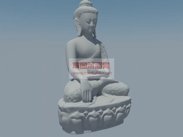 东南亚佛像雕SU模型
