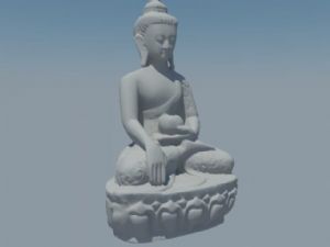 东南亚佛像雕SU模型