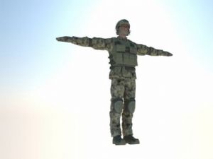 3D士兵人物SU模型