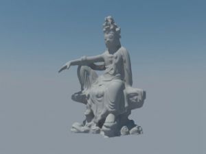 缅甸菩萨雕塑SU模型 免费sketchup模型下载