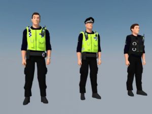 3D警察叔叔SU模型