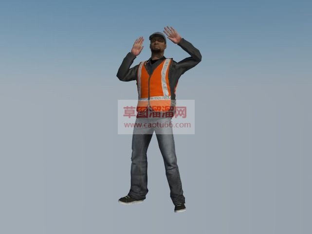 非洲黑人工地SU模型