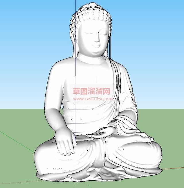 释迦牟尼佛像SU模型