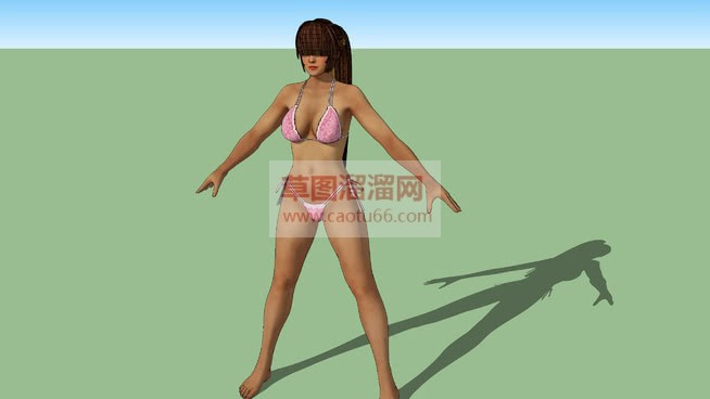 比基尼美女服SU模型
