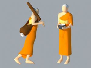 和尚僧人SU模型