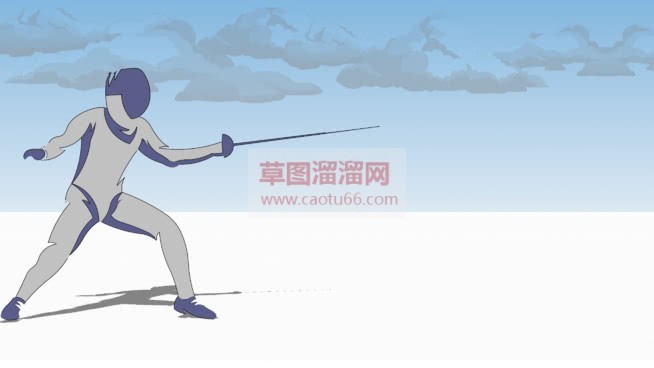 2D击剑击剑SU模型