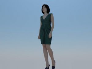 年轻美女人物SU模型