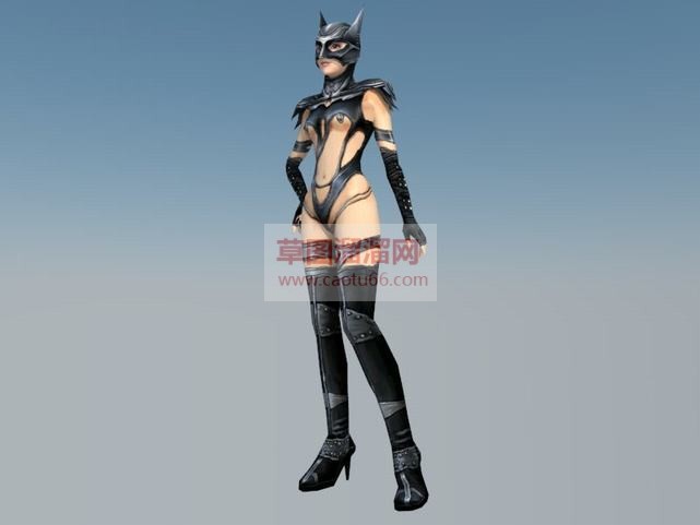猫女人物SU模型