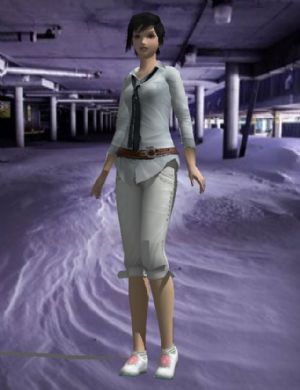 短发青春少女SU模型