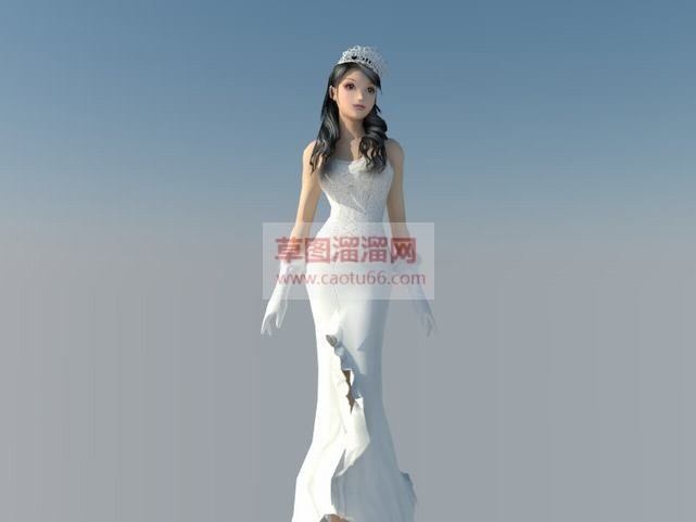 新娘子婚礼人SU模型