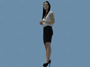 3D职业装美SU模型