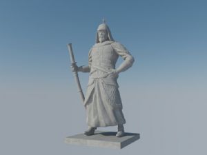 将军人物SU模型