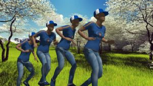 3D跑步分解SU模型