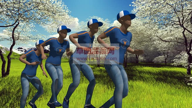 3D跑步分解SU模型