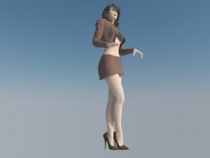 女生美女人物SU模型