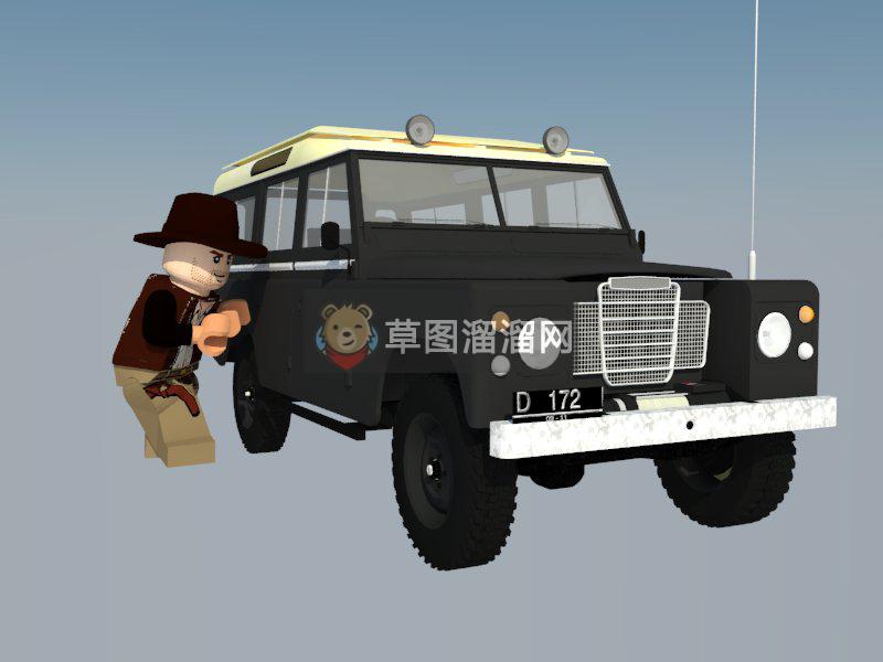 乐高汽车SU模型