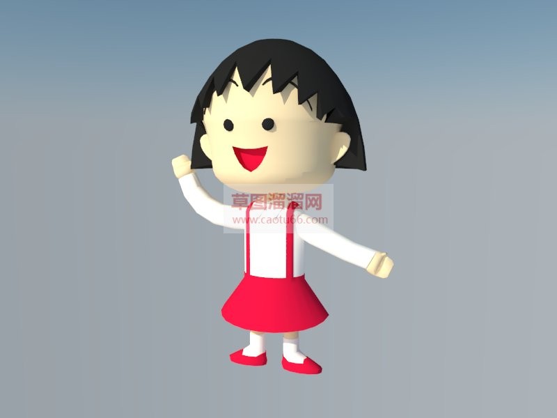 樱桃小丸子卡SU模型