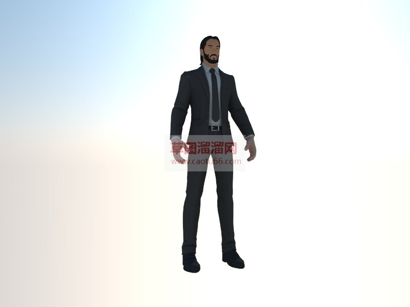 3D西装人物SU模型