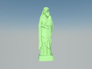 圣母雕塑人物SU模型 免费sketchup模型下载
