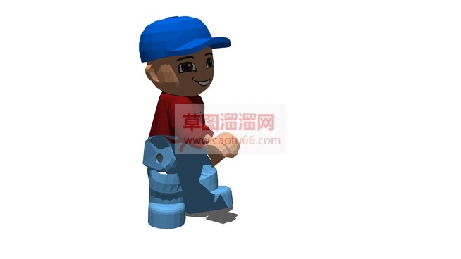 乐高玩具人物SU模型