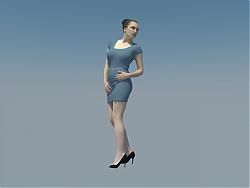 贵妇美女高跟鞋SU模型