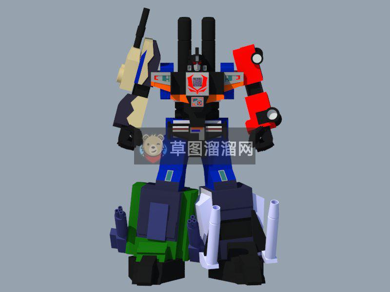 擎天柱机器人SU模型
