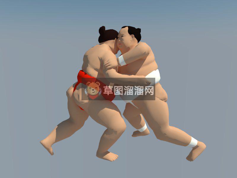 日本相扑人物SU模型