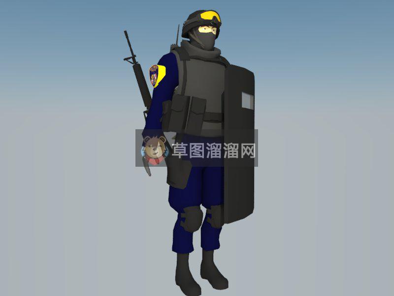 特警警察SU模型