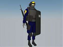 特警警察SU模型