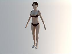 内衣女人SU模型