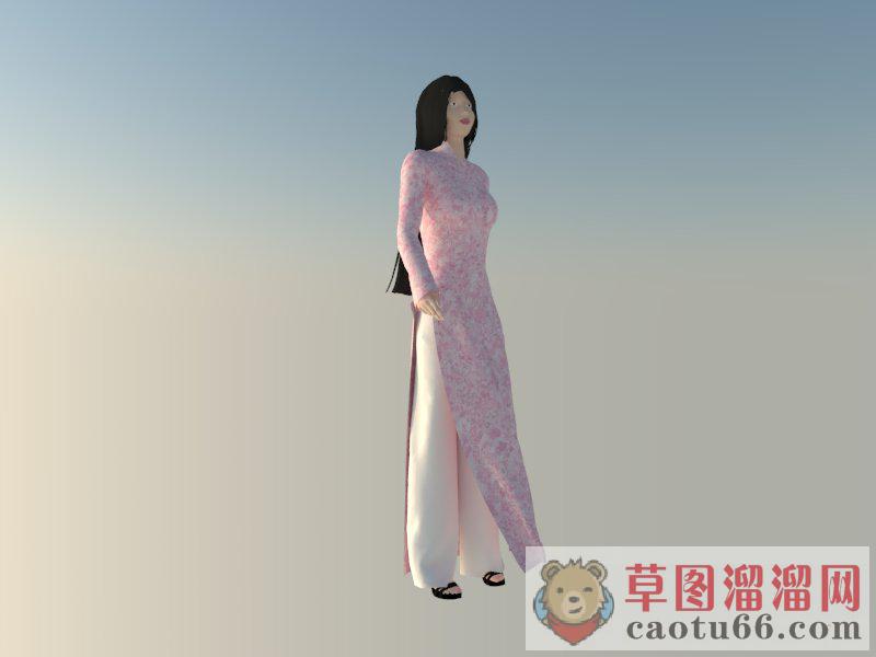 越南妹子美女SU模型
