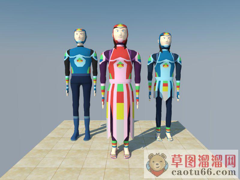 玩偶人物摆件SU模型
