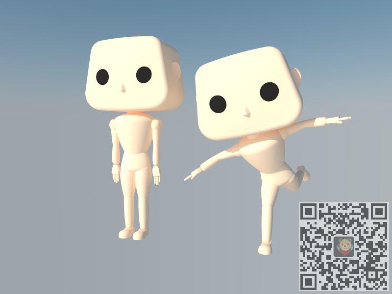 Funko风格人物工艺品SU模型