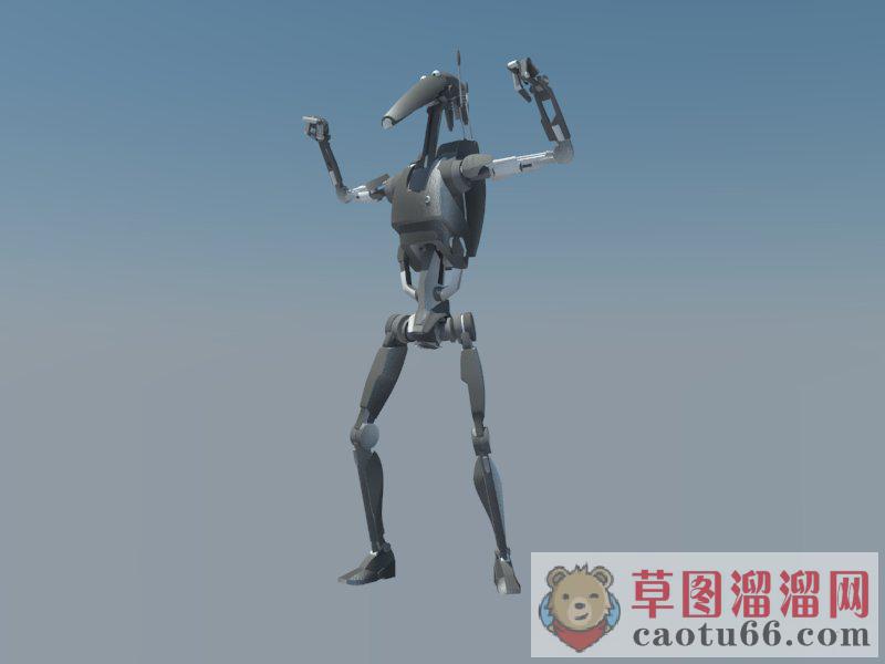 金属机器人狗SU模型