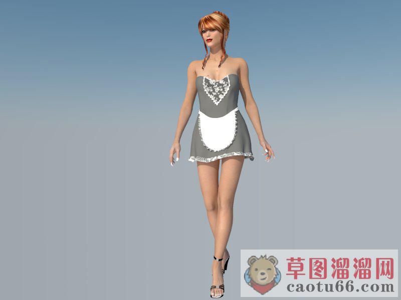 性感美女人物SU模型