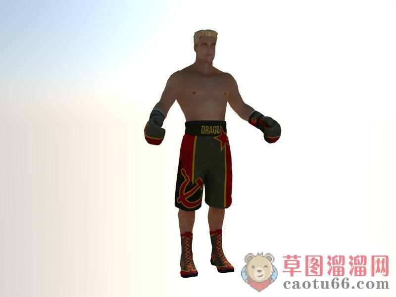 拳击格斗人物SU模型